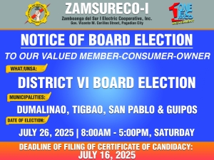 Announcement !  NOTICE OF ELECTION - DISTRICT VI