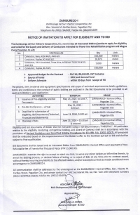 NOTICE OF INVITATION TO APPLY FOR ELIGIBILITY AND TO BID