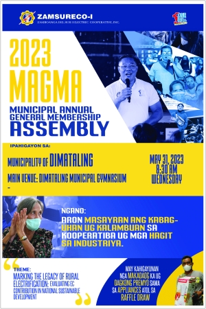 Announcement !  MAGMA SCHEDULE - MUNICIPALITY OF DIMATALING