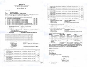 BID BULLETIN NO. 001- NOTICE OF AMENDMENT OF BIDDING ACTIVITIES (Publication Date: January 9, 2023)