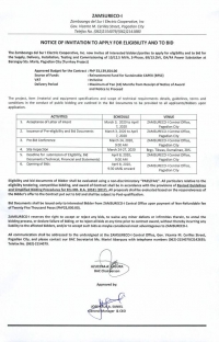 SUPPLY, DELIVERY, INSTALLATION, TESTING AND COMMISSIONING OF 10/12.5 MVA, 3-PHASE, 69/13.2 KV, OA/FA POWER SUBSTATION AT BRGY. STA. MARIA, PAGADIAN CITY (TURNKEY PROJECT)