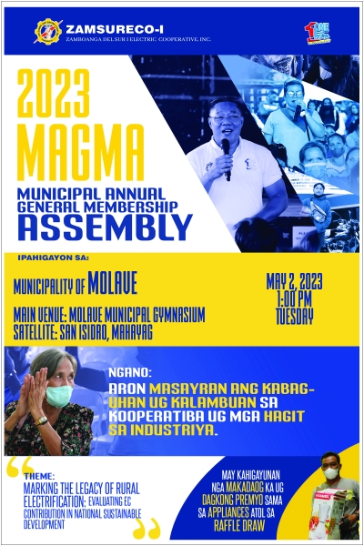 Announcement !  MAGMA SCHEDULE - MUNICIPALITY OF MOLAVE