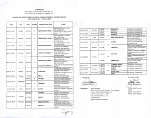 Announcement !  MAGMA SCHEDULE 2023