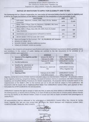 NOTICE OF INVITATION TO APPLY FOR ELIGIBILITY AND TO BID