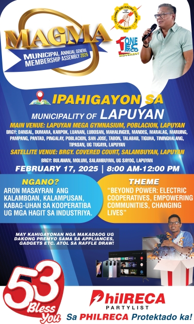 Announcement !  MAGMA SCHEDULE - MUNICIPALITY OF LAPUYAN